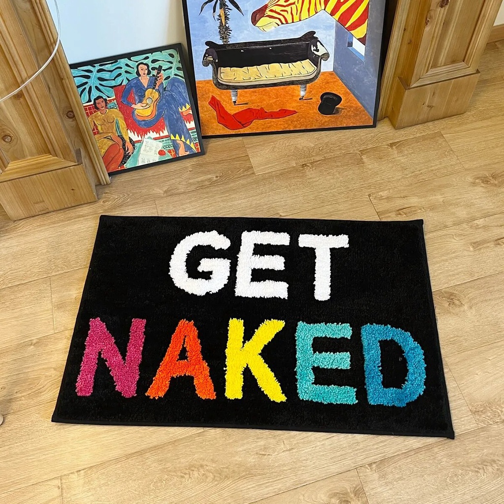 Get Naked Tufted Rug Bath Mat Bathroom Rugs For Bathtub Mat Cute Bath