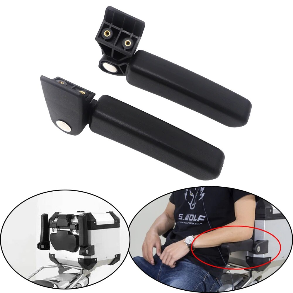 ๑Hot Motorcycle Rear Box Passenger Armrest Aluminum Drilling Required