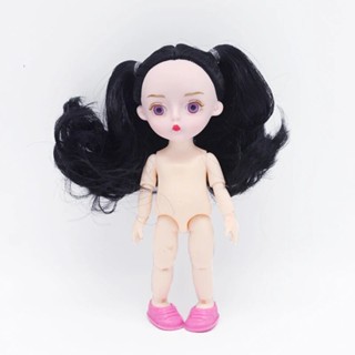 New Purple Eyes Movable Jointed Dolls Toys Mini Cm Bjd Baby Girl