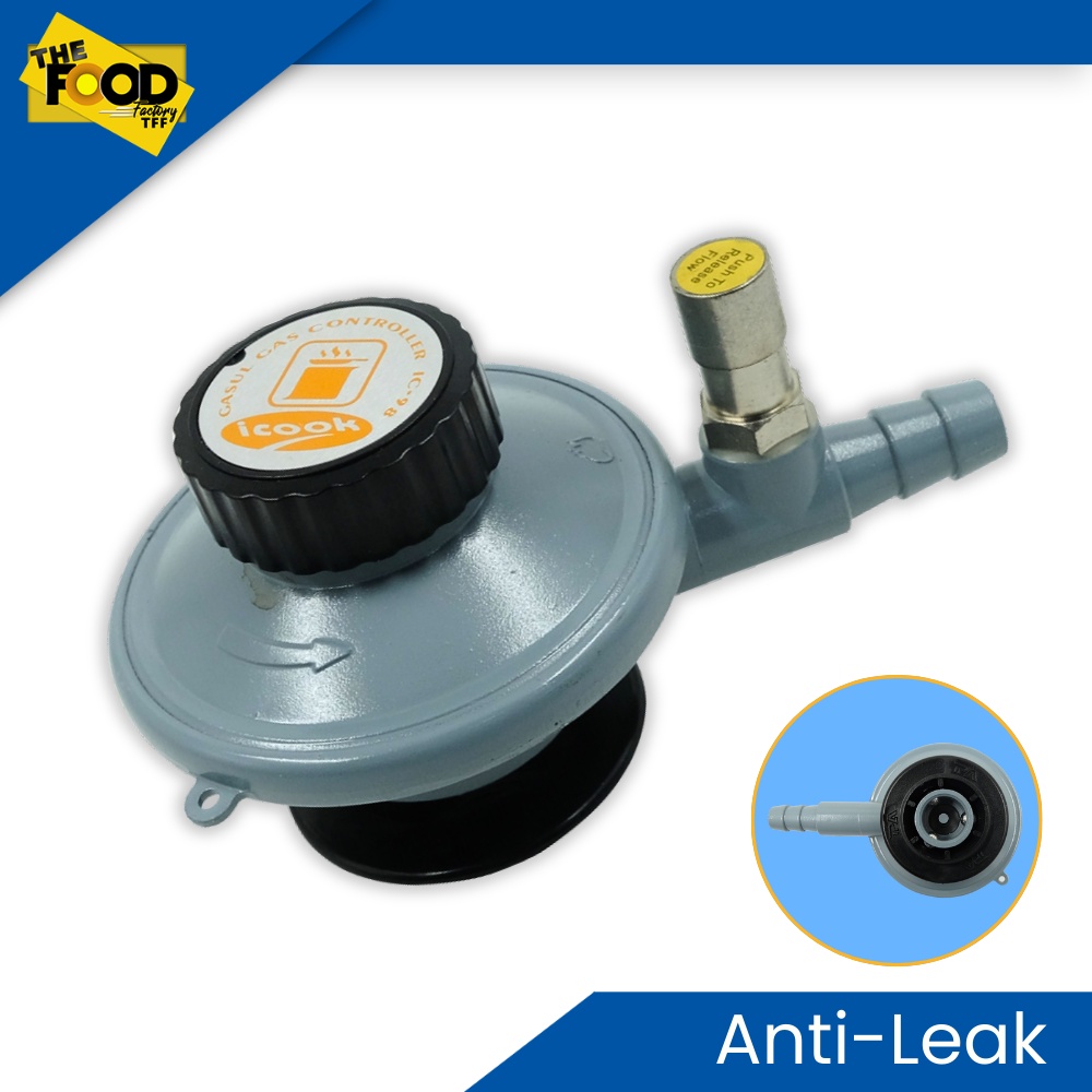 ICook IC98 LPG Gas Regulator W AntiLeak Feature For Gasul Shopee