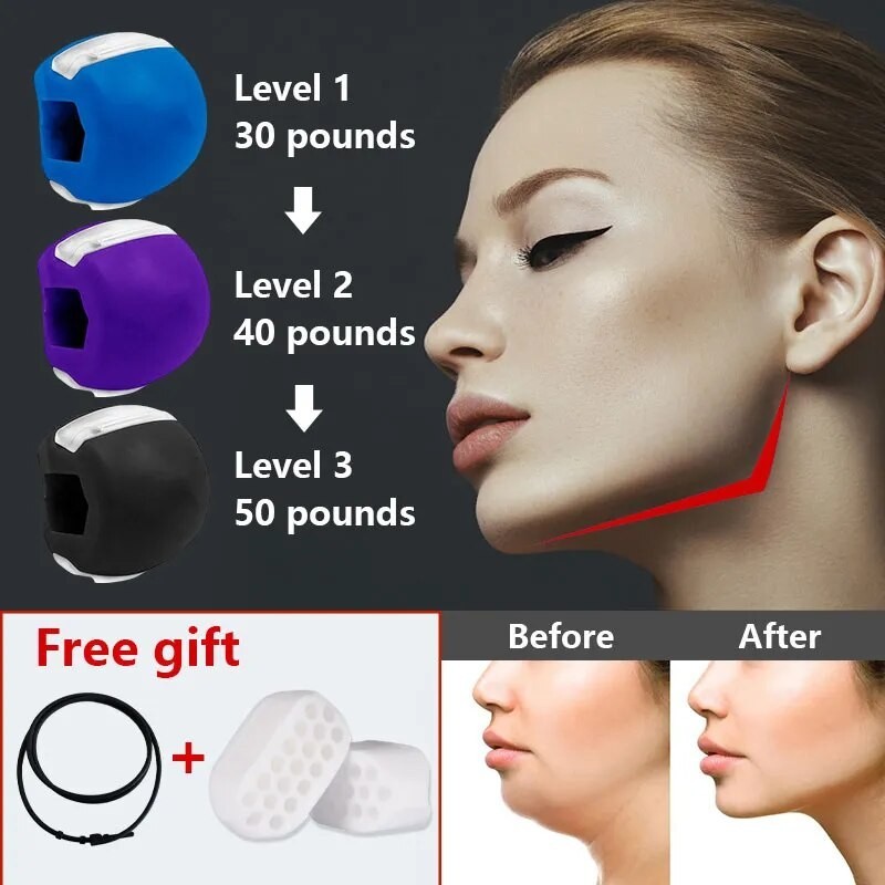 90E Fitness Face Masseter Men Facial Pop N Go Mouth Jawline Jaw