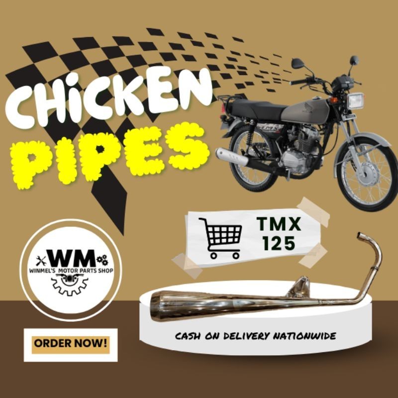 HONDA TMX Alpha 125 155 STAINLESS CHICKEN PIPES Shopee Philippines