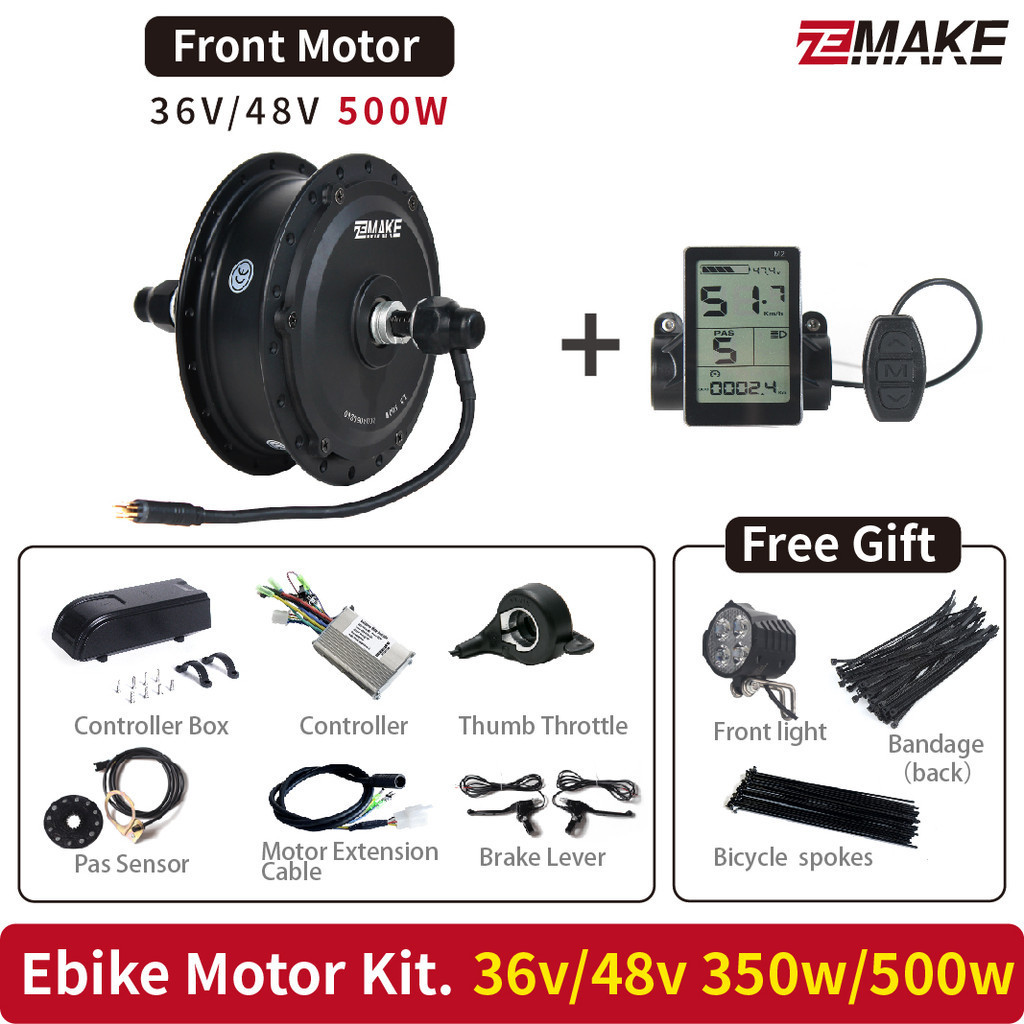 Ebike Motor Kit High Speed Brushless Gear Hub V V W W