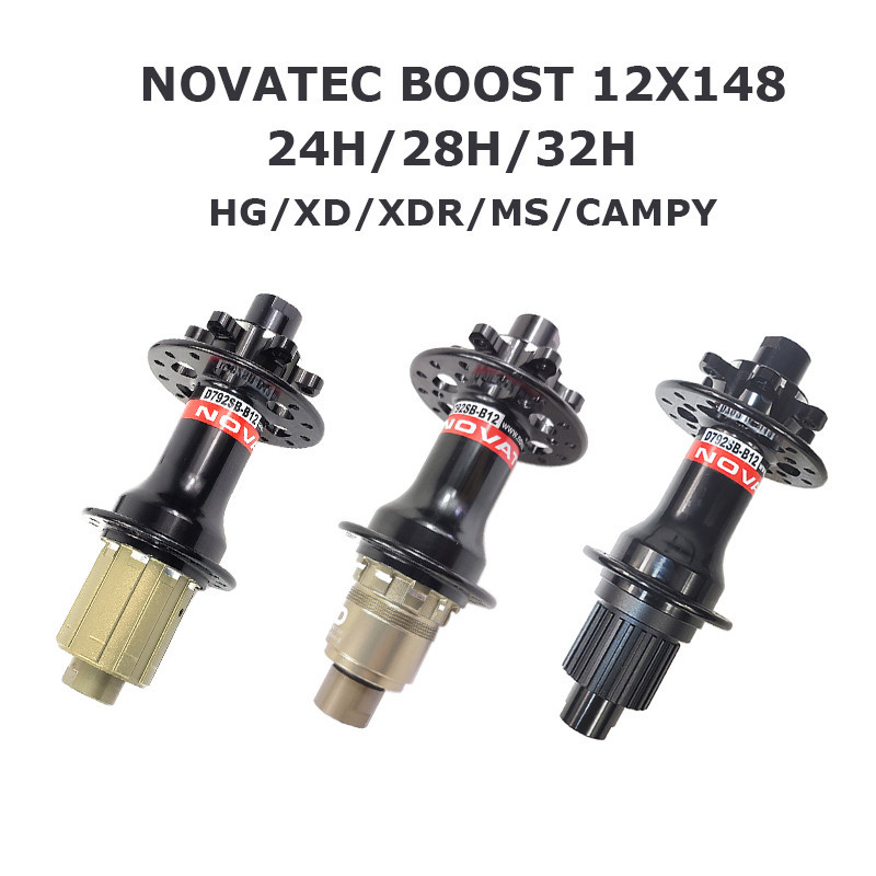 Novatec D792SB B12 Boost 6 Bolts Disc Brake Rear Hub MTB Gravel Bike J