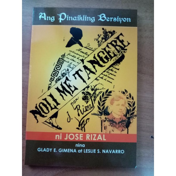 Filipino Novel Books Noli Me Tangere Ibong Adarna Noli Me Tangere