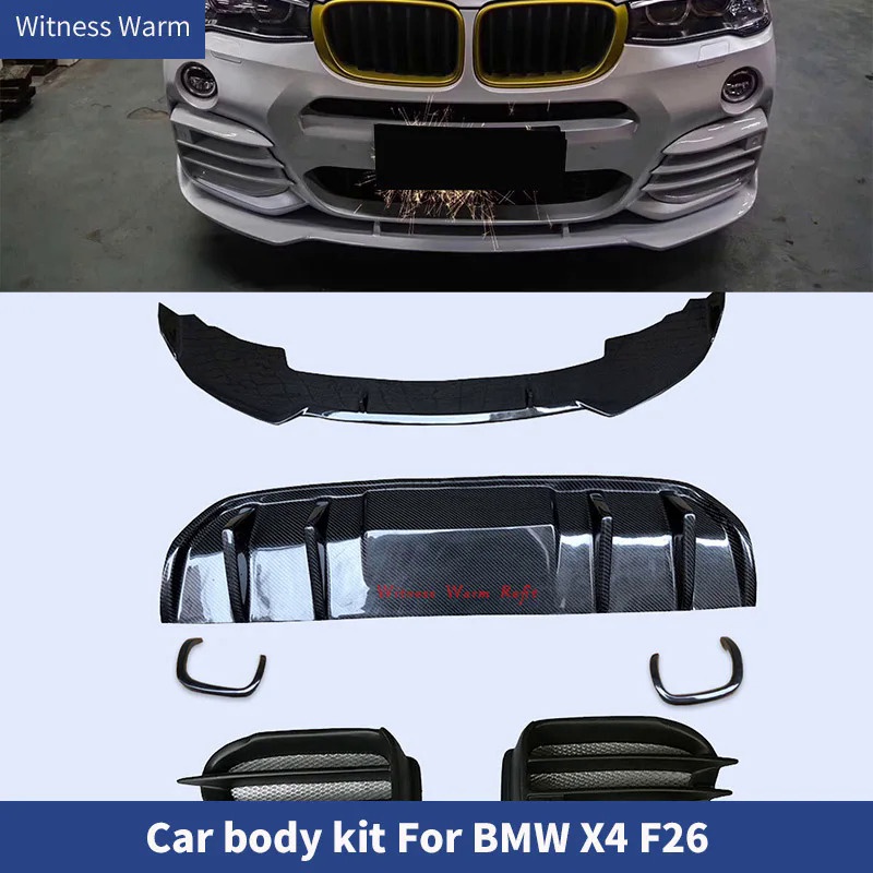 Carbon Fiber Frp Car Body Kit Front Bumper Lip Rear Diffuser Spoiler