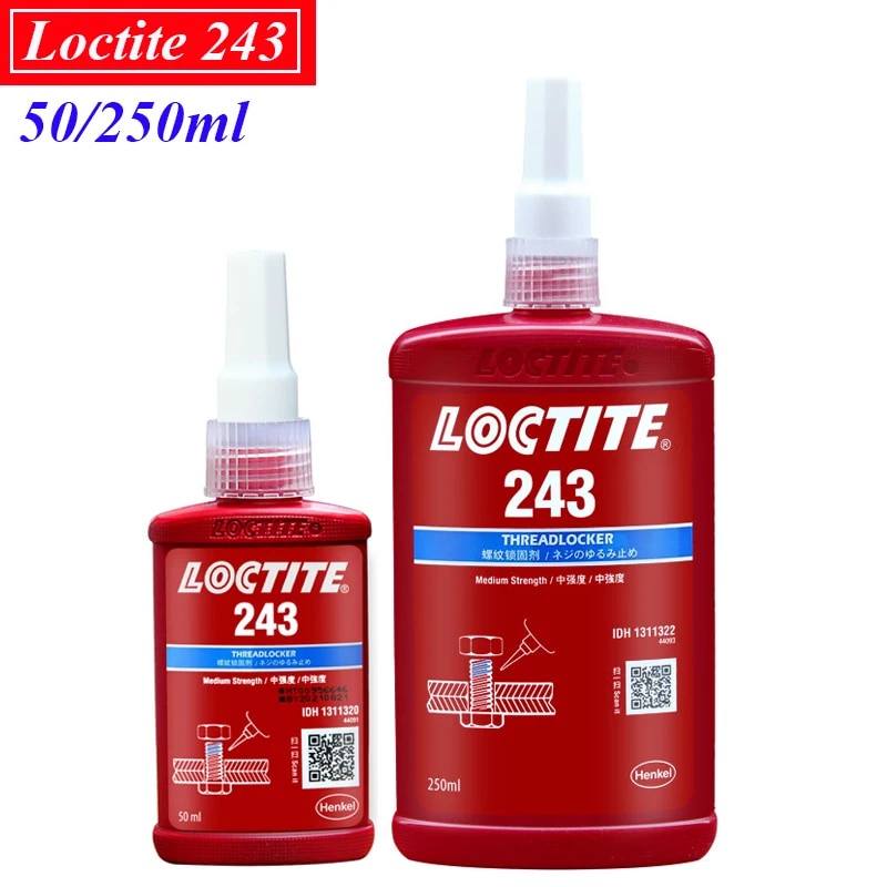 250 50ml Loctite 243 Thread Locking Adhesive Medium Strength General