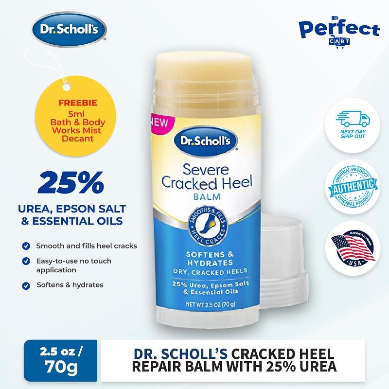 Dr Scholl S Cracked Heel Repair Balm Oz With Urea For Dry Cracked