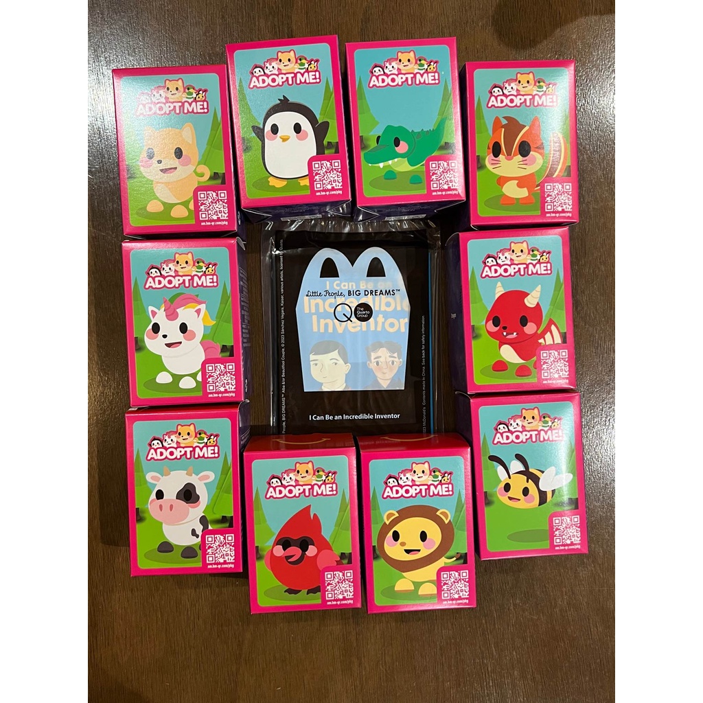 Adopt Me McDonalds Toys Complete Set Adopt Me Happy Meal Toys Shopee