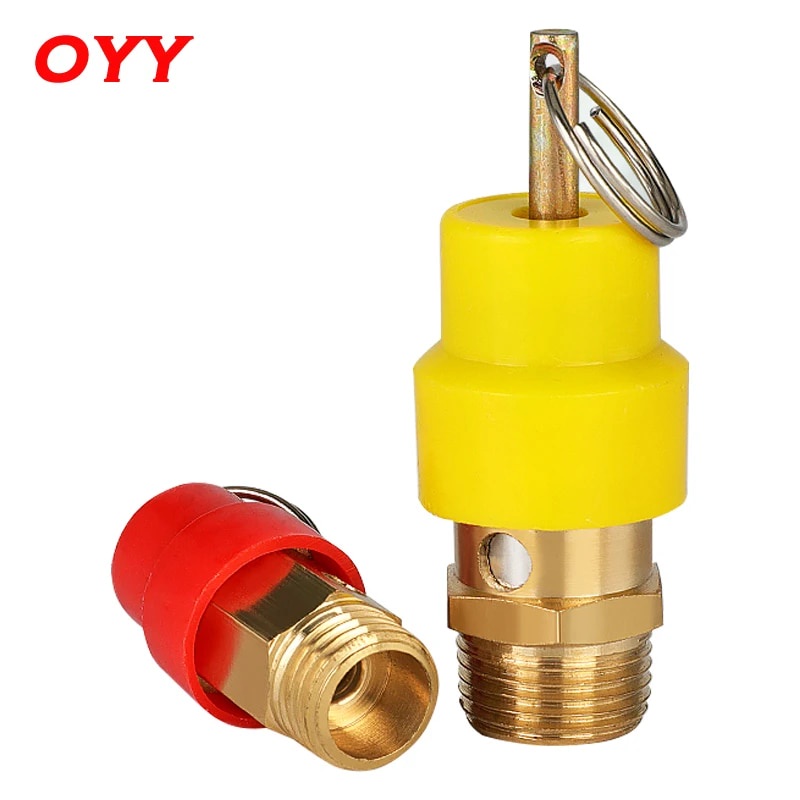 1PCS 1 8 1 4 3 8 1 2 BSP Air Compressor Safety Relief Valve