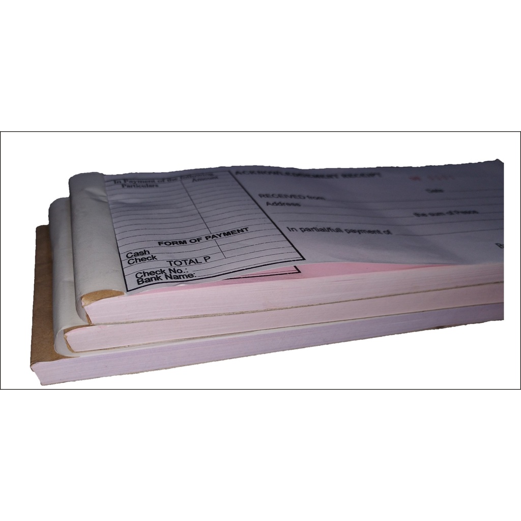 Padded Pink Special Sheets Carbonized Receipt Acknowledgement