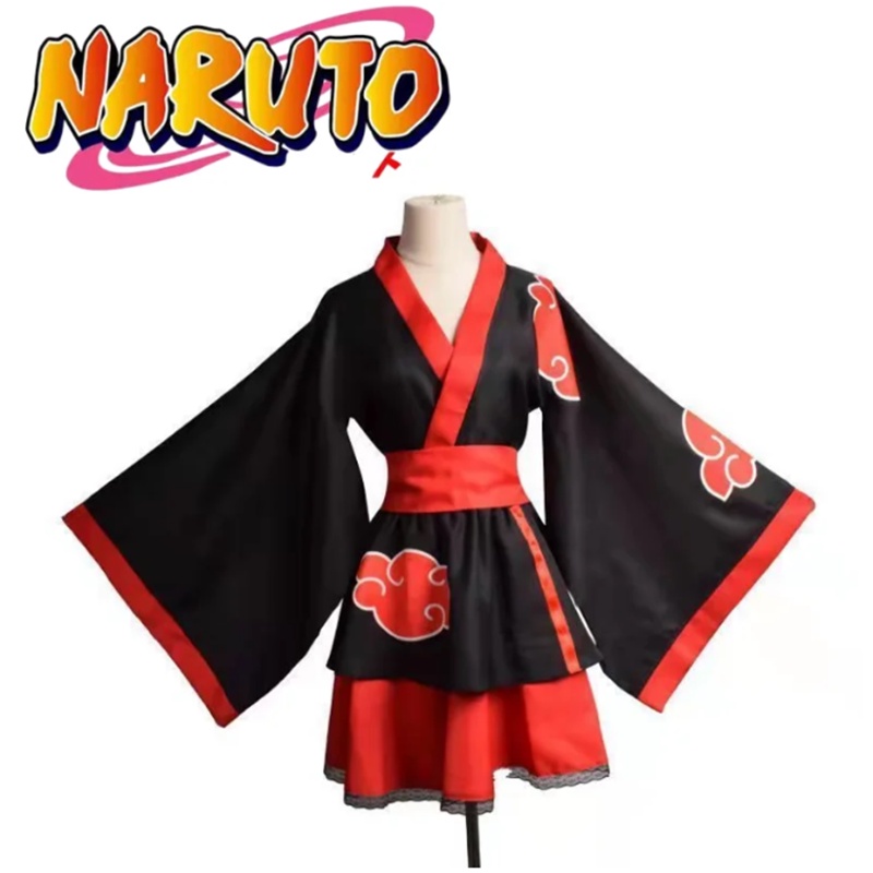 Japanese Styles Dresses Cosplay Dresses Costume Akatsuki Kimono Dress