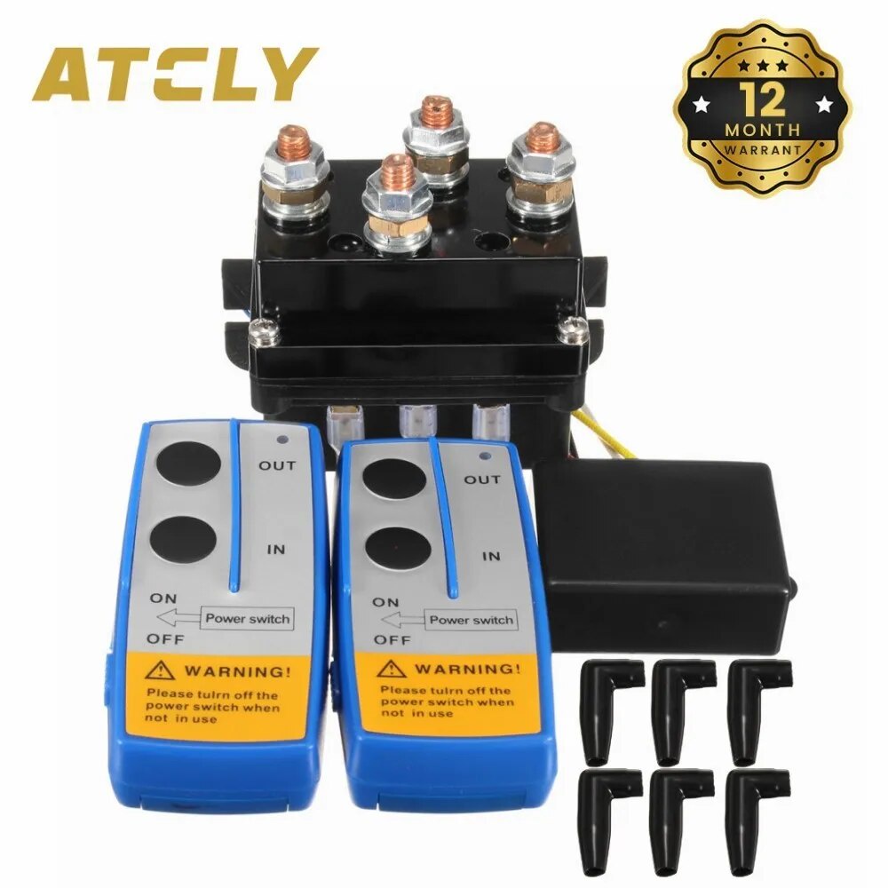 ღUniversal 4x4 12V 500Amp HD Electric Digital Contactor Winch Control