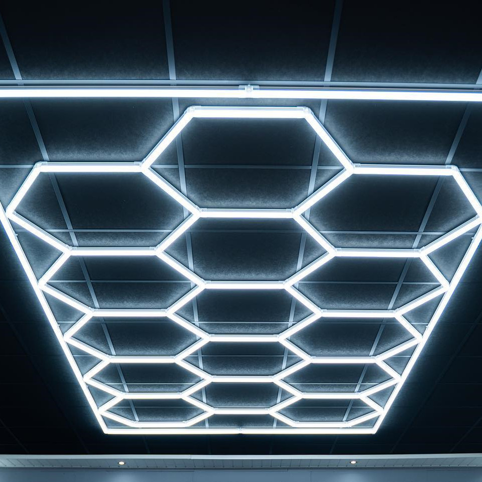 Suez Honeycomb Detailing Light Bar Hexagrid Lighting For Car Wash