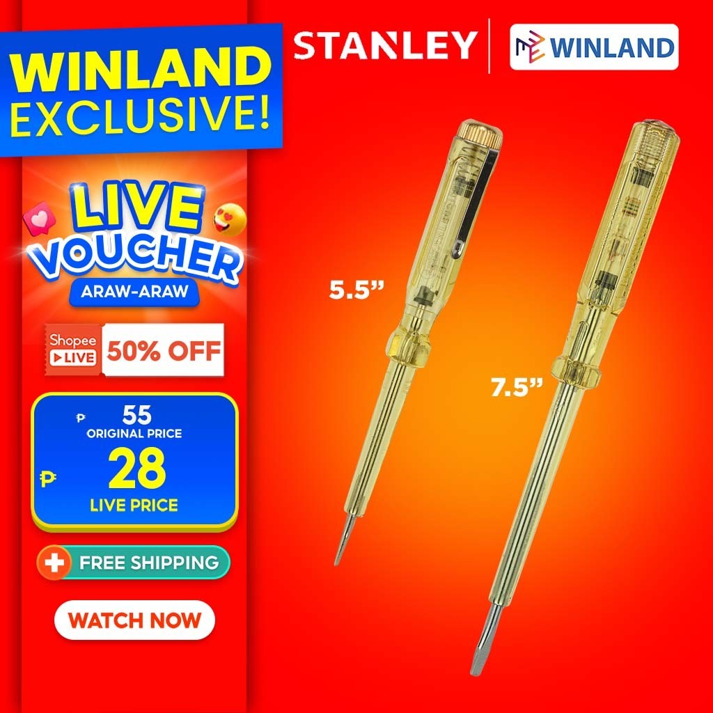 Stanley By Winland Spark Detecting Screwdriver Test Pencil Ac Voltage