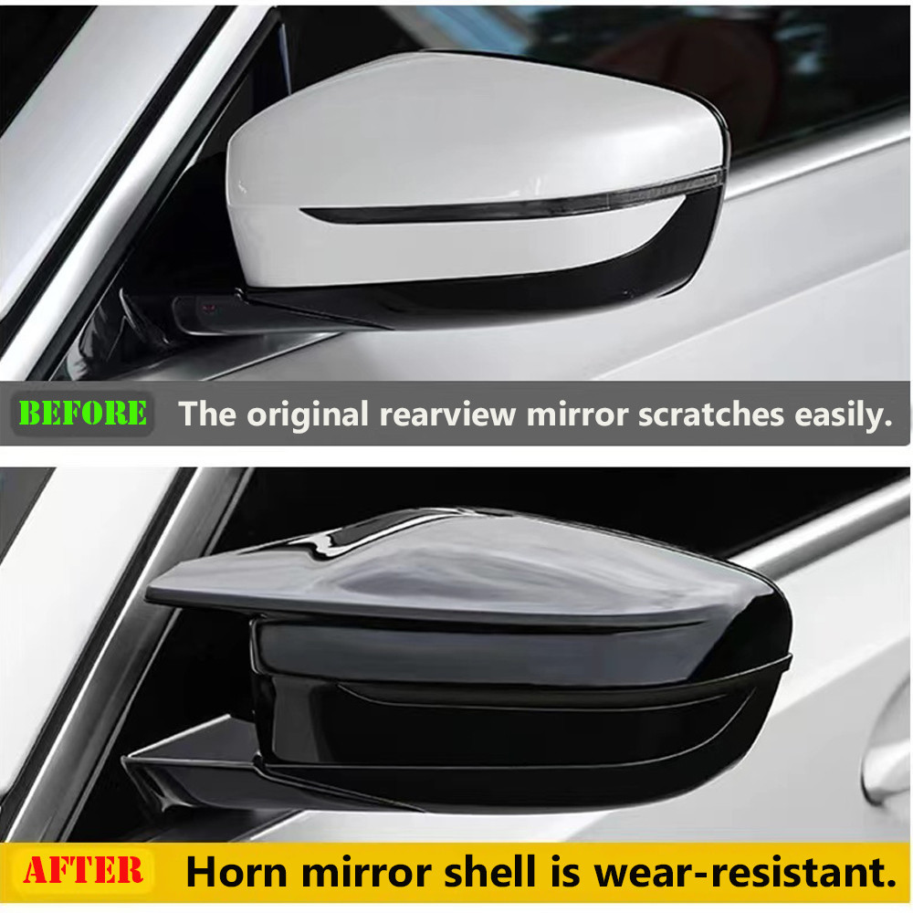 Bright Black Car Side Mirror Cover For Bmw Series G G