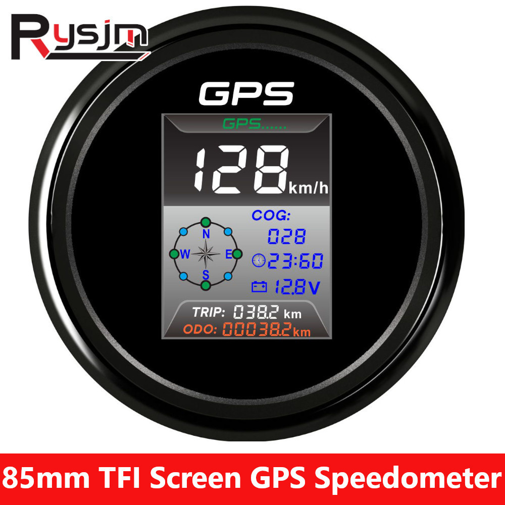 Mm In Gauge Gps Speedometer Clock Hourmeter Voltmeter Digital