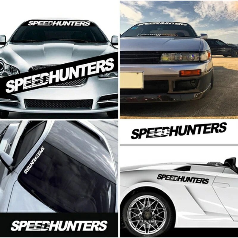 SPEEDHUNTERS Sunstrip Front Windshield Decal Vinyl Car Sticker Auto