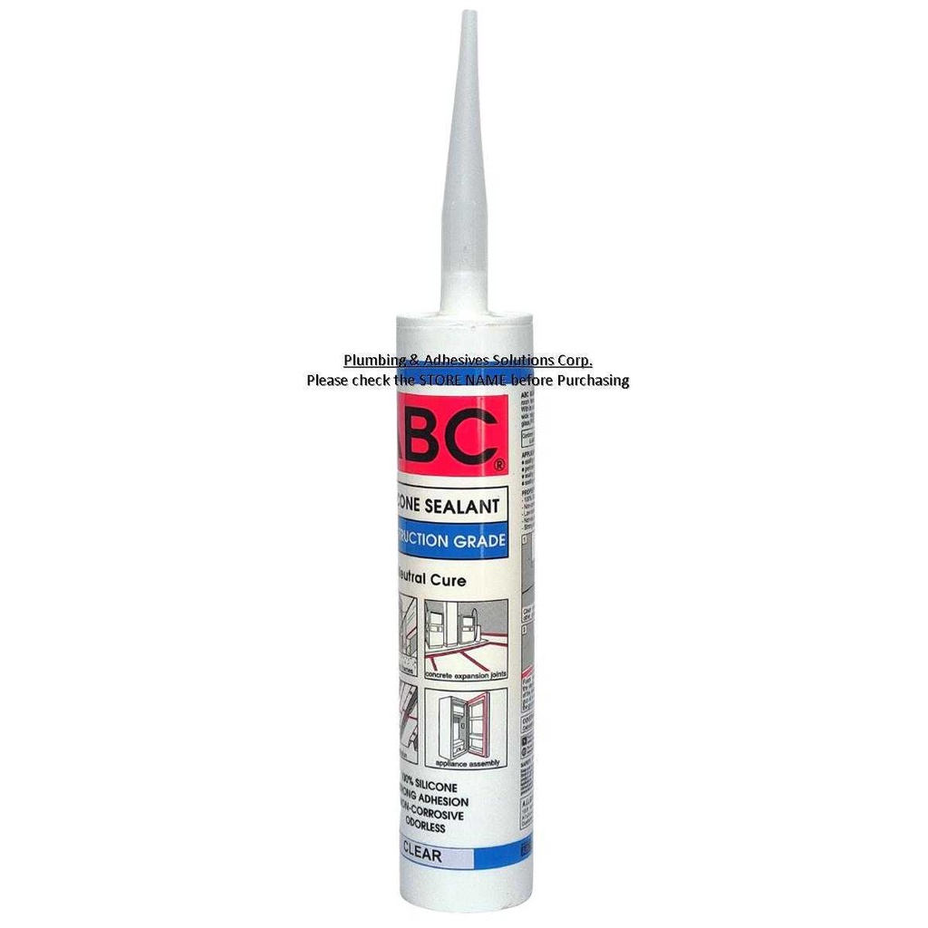 Abc Silicone Sealant Clear Ml Construction Grade Sealant