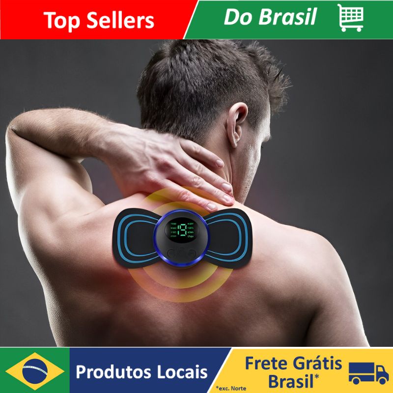 Mini Massageador El Trico Port Til Cervical Ems Alivia Dores Corpo