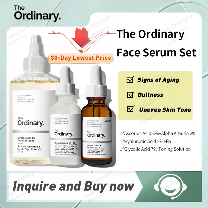 The Ordinary Vitamin C Serum For Face Serum Set Ascorbic Acid Alpha