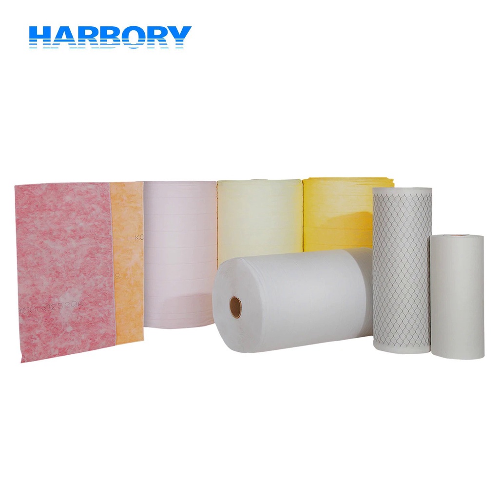 ASHRAE Air Filter Material Roll Industrial Fiberglass Pocket Filter