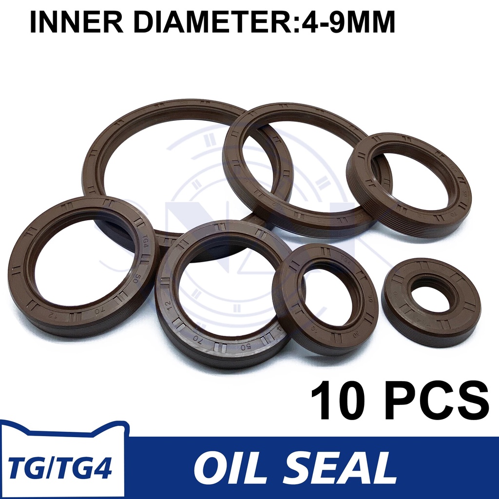 10pcs TC FB TG4 Skeleton Oil Seal Rings NBR Double Lip Seal For