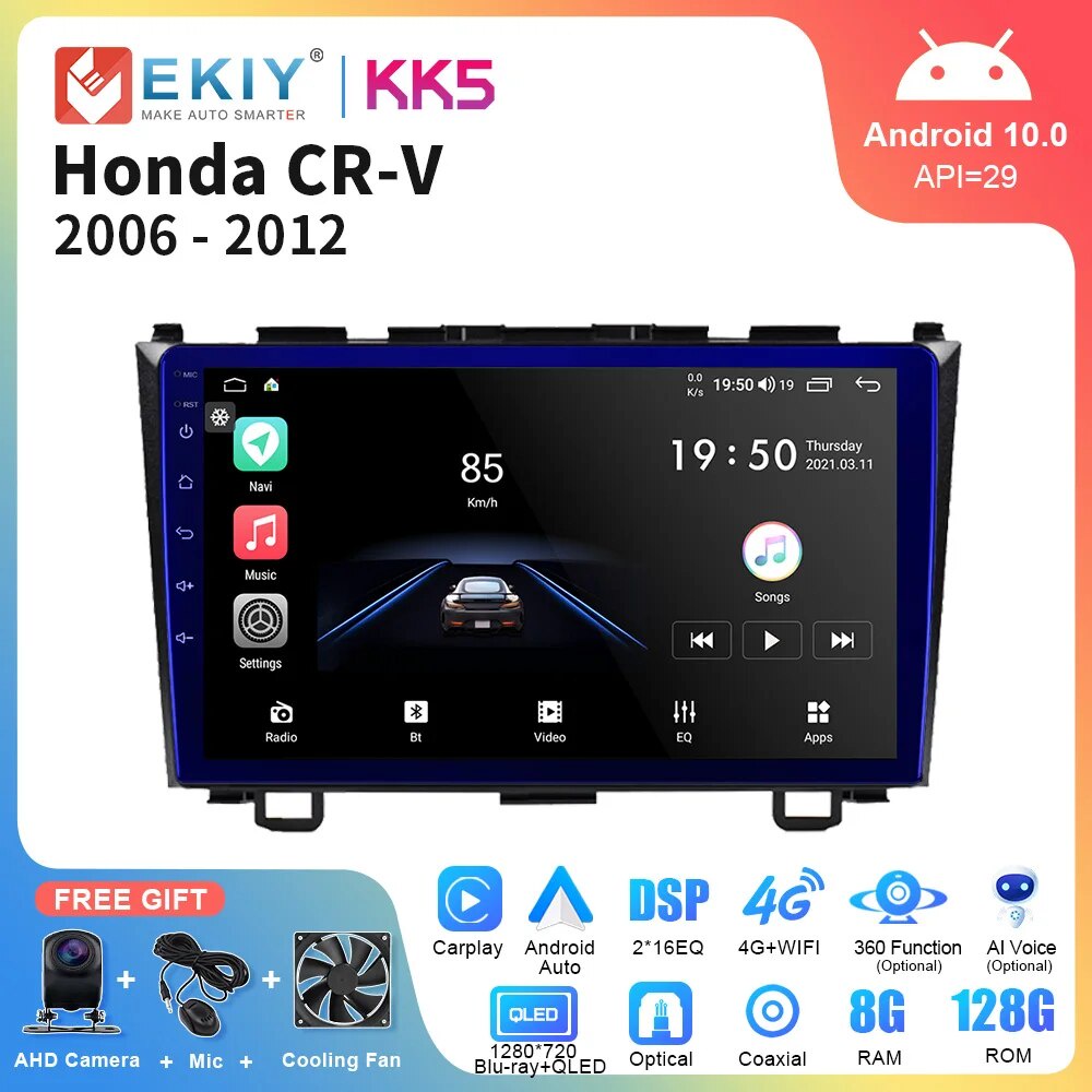 Ekiy Kk Android Car Radio For Honda Cr V Re Crv