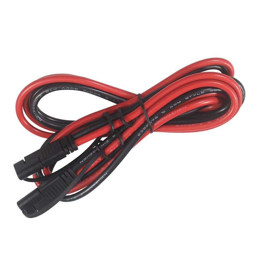 3 2Ft 12V Battery Alligator Clip To SAE Connector Crocodile Clamp 2 Pin