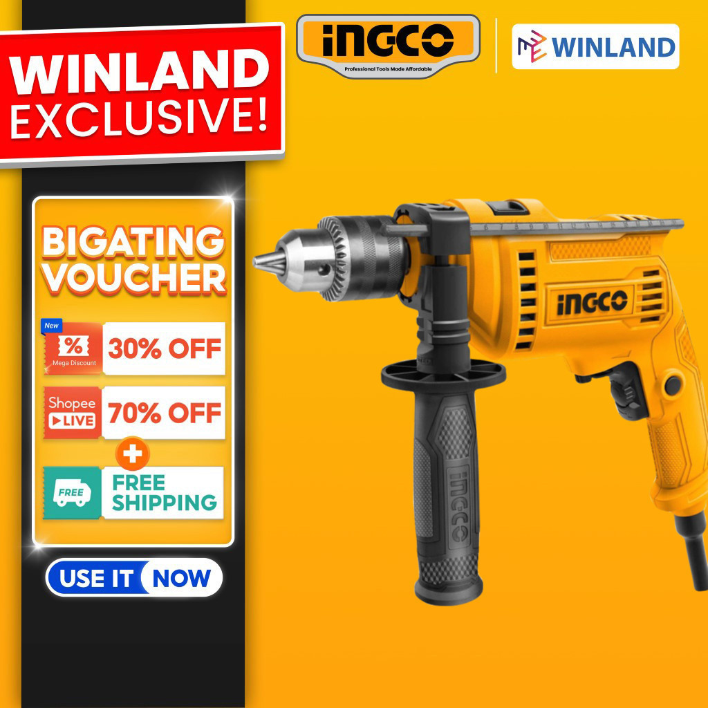 Ingco By Winland Impact Drill 680W Barena With Variable Speed And