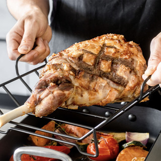 MasterClass Deep Roasting Tin With Rack Roasting Dish For Oven Hob