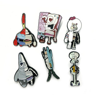 Cute Cartoon Anime Spongebob Squarepants Patrick Star Enamel Pins