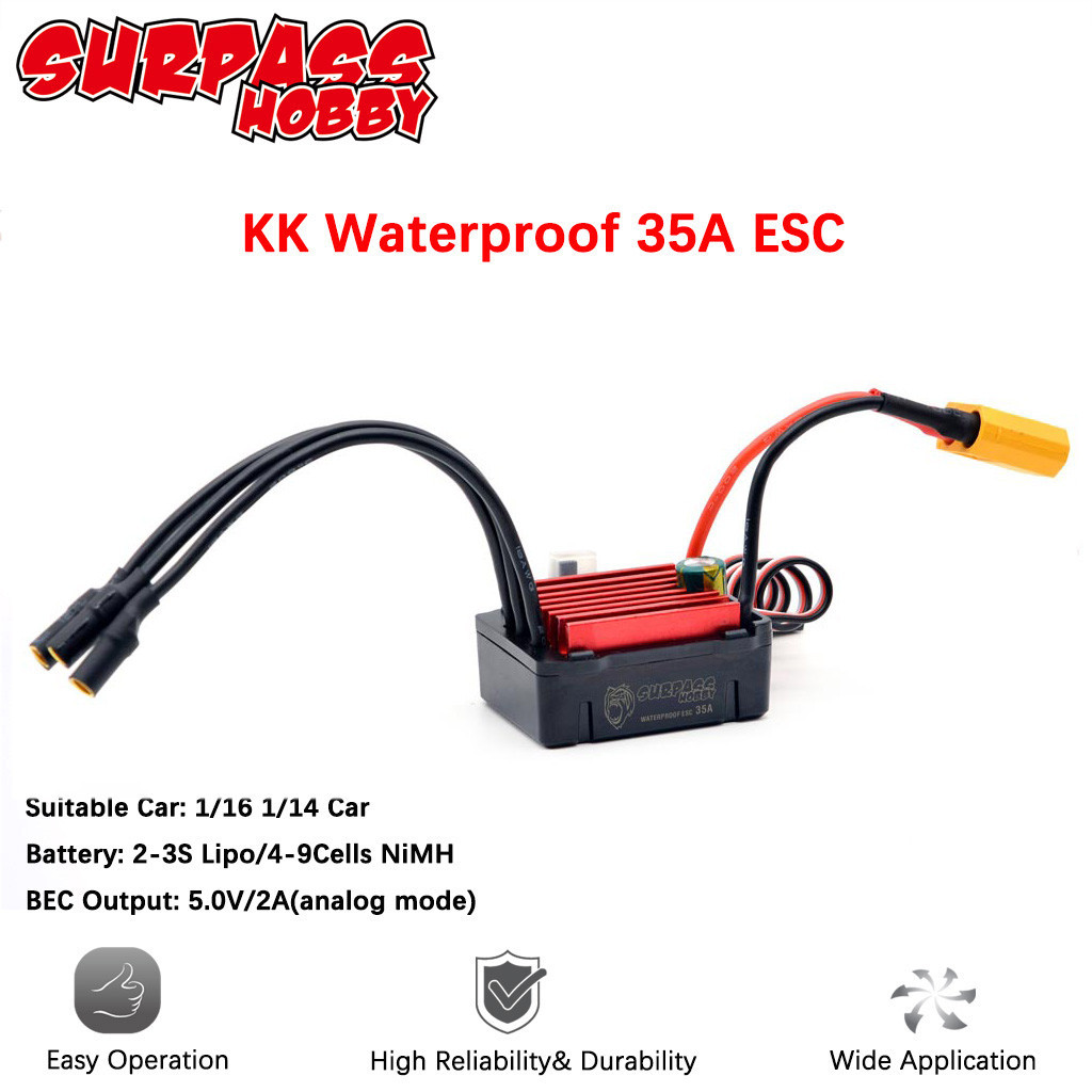 Surpass Hobby Kk A Esc Waterproof Brushless Sensorless Electronic