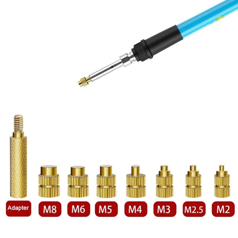Heat Set Insert Soldering Iron Tip Head M M M M M M M Hot Melt Insets Nut Brass