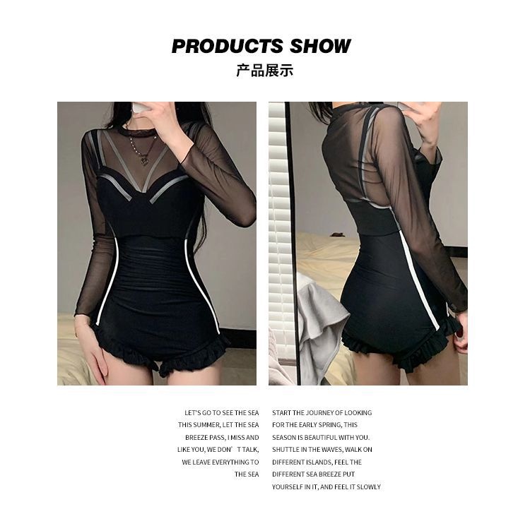 2023 Summer New Bikini Swimwear Swimsuit Korean Long Sleeved High End