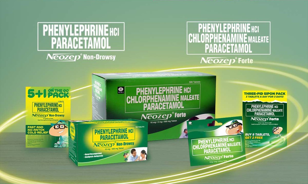 Unilab Neozep Non Drowsy Tablets Fast And No Drowse Relief From