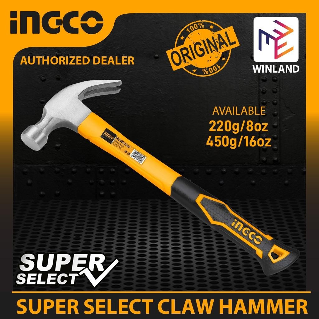 Ingco By Winland Claw Hammer Fiberglass Handle Hammer Martilyo Ing Ht