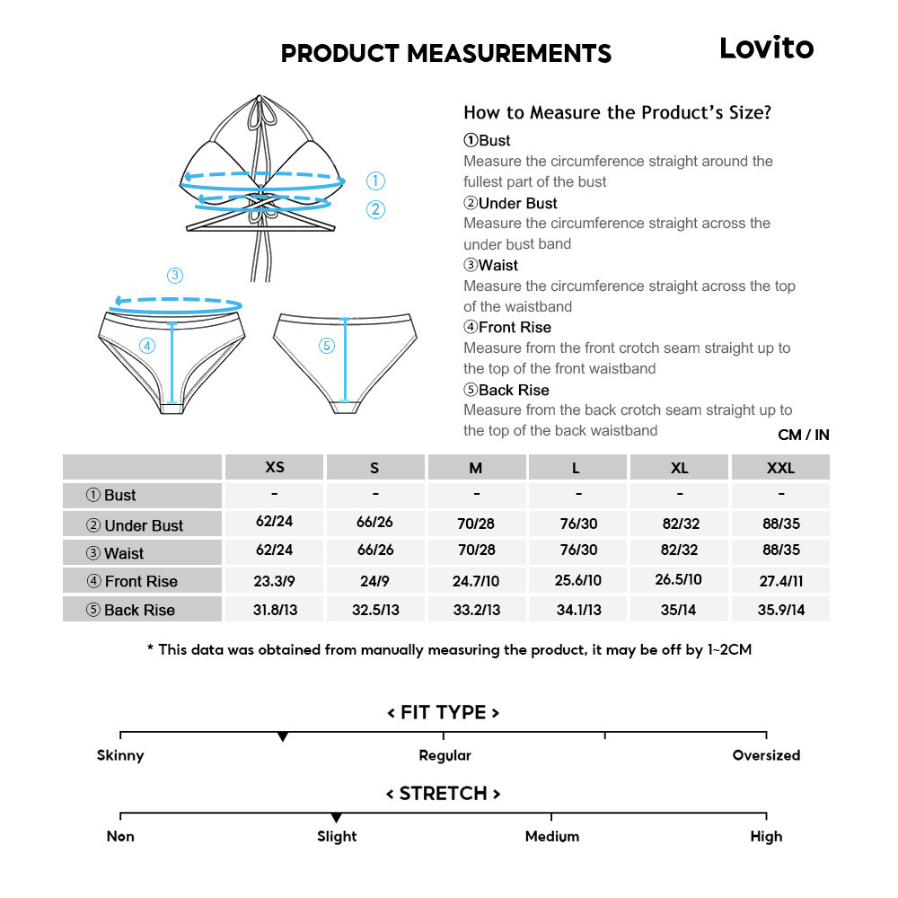 Lovito Sexy Plants Bow Summer Bikini Sets For Women LNL White