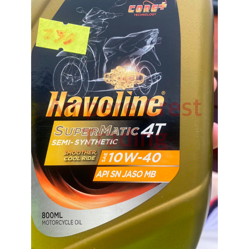 Havoline Supermatic 4T Semi Synthetic 10W40 800ml Shopee Philippines