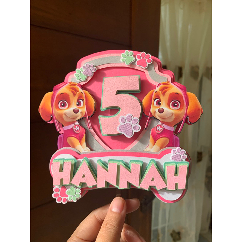 Paw Patrol Customized Cake Topper Shopee Philippines