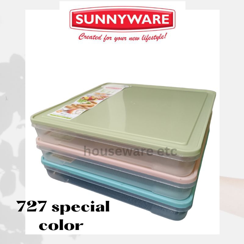 Pcs Set Sunnyware Ezi Square Food Keeper Assorted Color Only Shopee