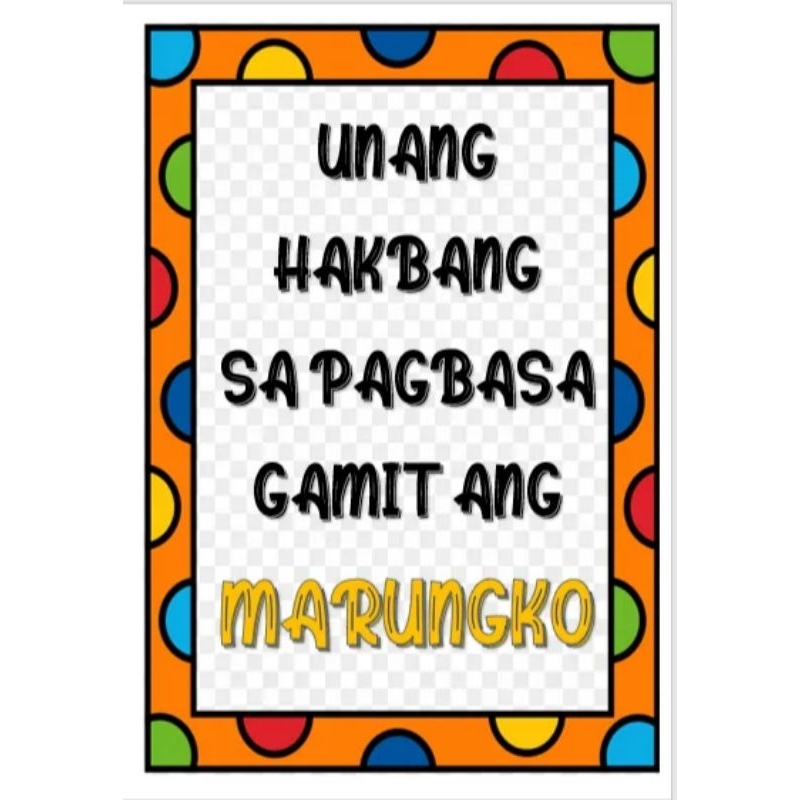 Unang Hakbang Sa Pagbasa Gamit Ang MARUNGKO Pages Free Bookbind Shopee Philippines