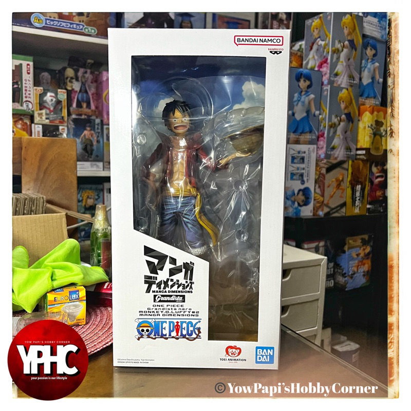 One Piece Monkey D Luffy Grandista Nero Manga Dimensions Banpresto