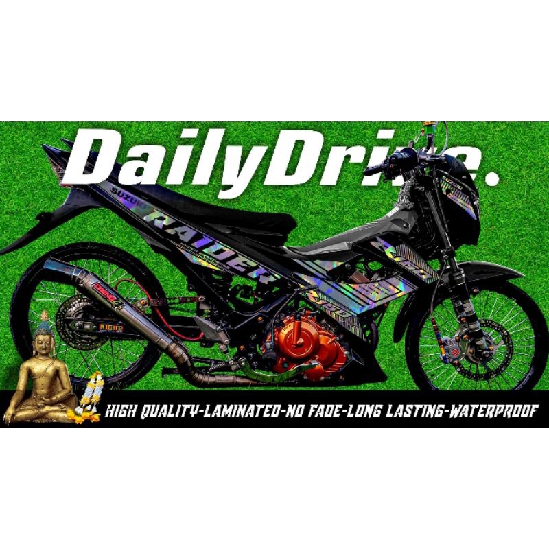 Suzuki Raider Carb Type Reborn Stock Decal Shopee Philippines