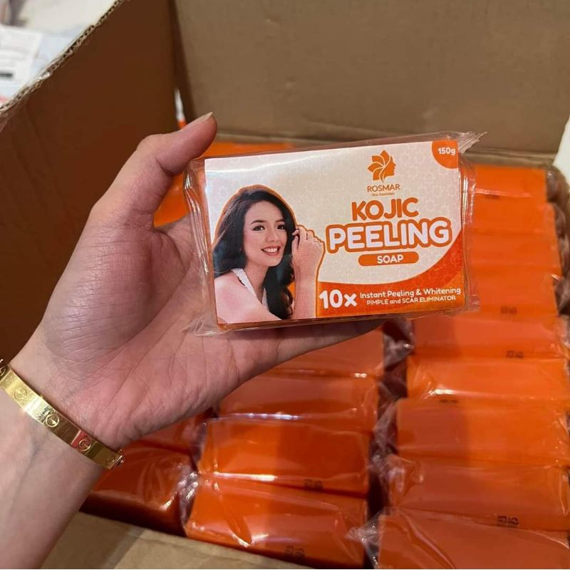 Rosmar Kojic Peeling Soap 150G ORIGINAL 10X INSTANT PEELING WHITENING