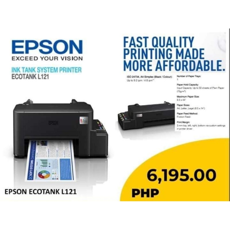 EPSON L121 PRINTER PRINTING Shopee Philippines