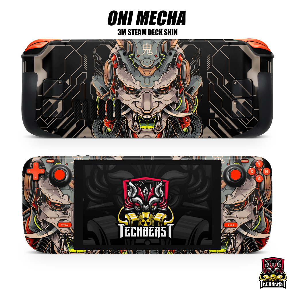 M Steam Deck Oni Mecha Skin Artwork Custom Mecha Wrap Vinyl Sd