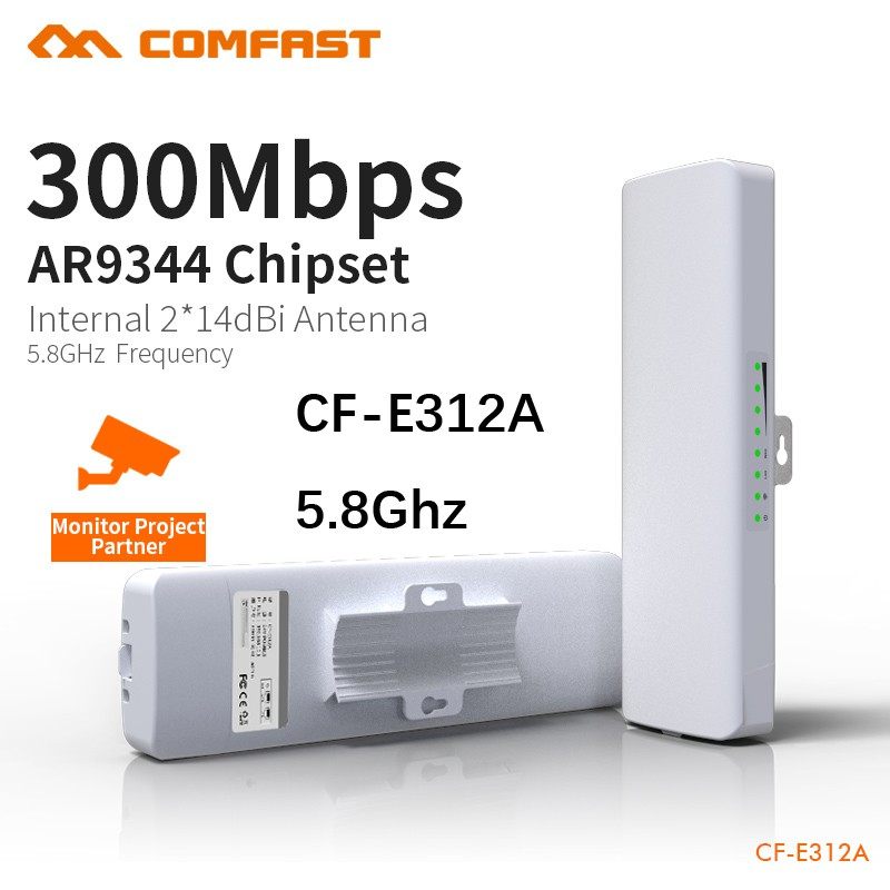 Authorized Distributor Comfast CF E312A 300Mbps 2 4Ghz 5 8Ghz 3KM CPE