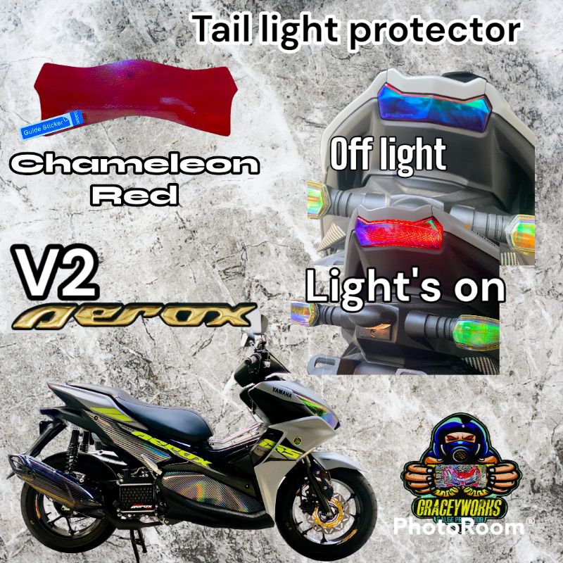 Yamaha Aerox V Tail Light Protector Film Shopee Philippines