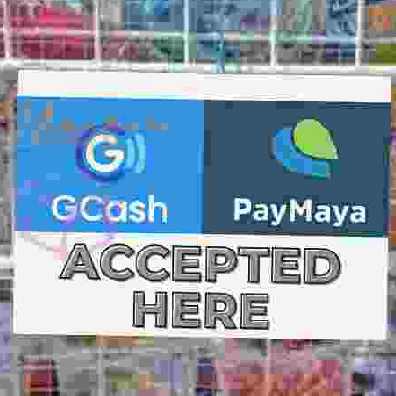 Load GCASH MAYA Sign Paymaya Laminated Sticker PVC Plastic Sintra